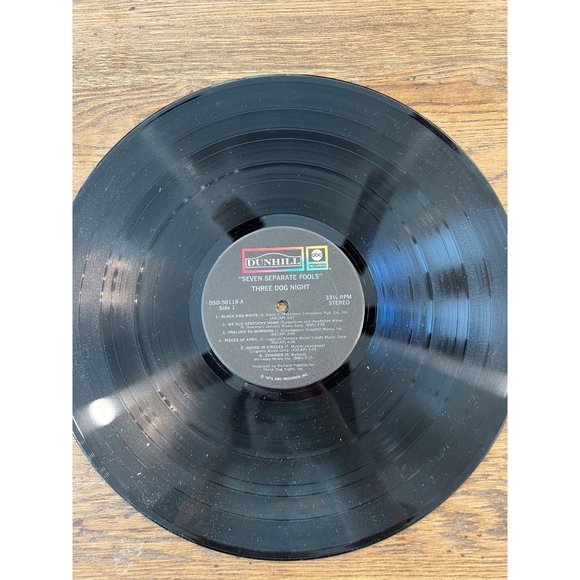 Three Dog Night "Seven Separate Fools" Vinyl Album 33 1/3 RPM Stereo DSD-50118-A - Picture 2 of 7
